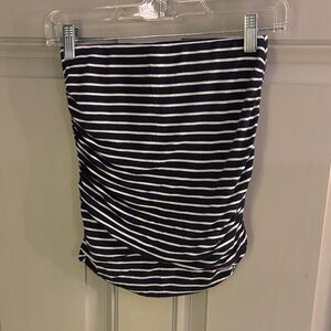Aeropostale Black and White Striped Tube Top
